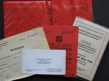 Ethiopien Highland Rally Convolut 1968 four Racingprograms Driverdocuments (1339)